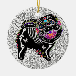 Cerâmica Comida de BINDI SUGARSKULL - ornamento