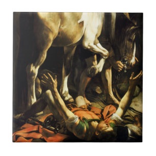 Cerâmica Conversão de Caravaggio do azulejo de St Paul