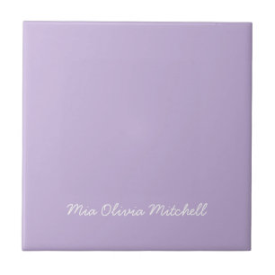 Cerâmica Cor de tendência - Azulejo violeta suave cerâmico