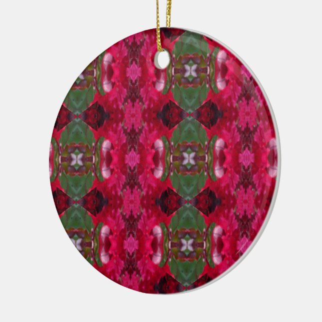 Cerâmica Cores de Natal Ornamento do Círculo Caleidoscópio (Esquerda)