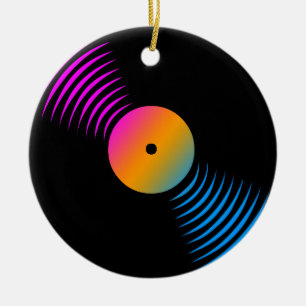 Cerâmica Corey Tiger 80s Ornamento retrô de vinil