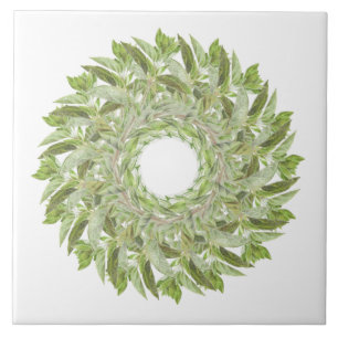 Cerâmica COROA DE ORÉGANO 15 CM Azulejo Cerâmico