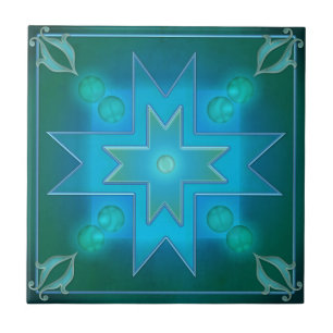 Cerâmica Cozinha Geométrica Verde Escura ou Azulejo de Banh