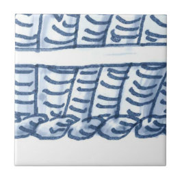 Cerâmica D4 - Azulejo mural da cesta de Delft - D4