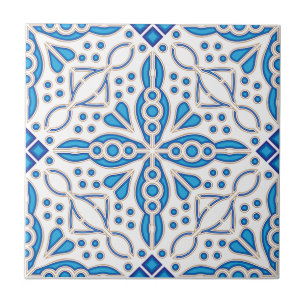 Cerâmica Decoração Azulejo Azul de Lisboa