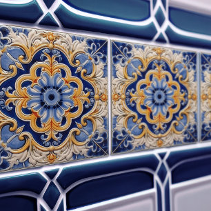 Cerâmica Decoração Azulejo Azul de Lisboa