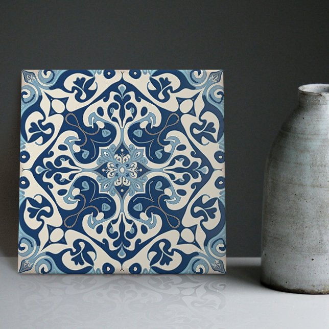 Cerâmica Decoração Azulejo Azul de Lisboa (Criador carregado)