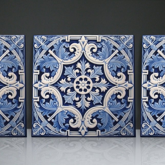Cerâmica Decoração Azulejo Azul de Lisboa (Criador carregado)