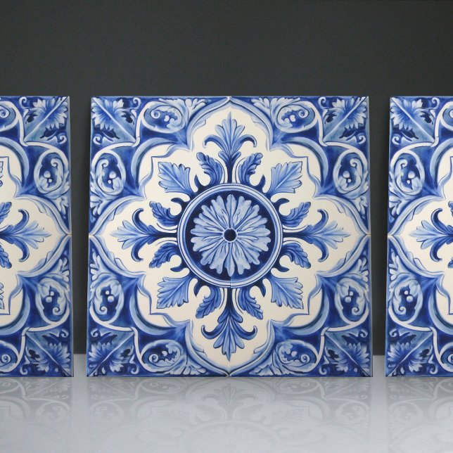 Cerâmica Decoração Azulejo Azul de Lisboa (Criador carregado)