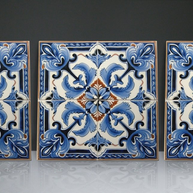 Cerâmica Decoração Azulejo Azul de Lisboa (Criador carregado)