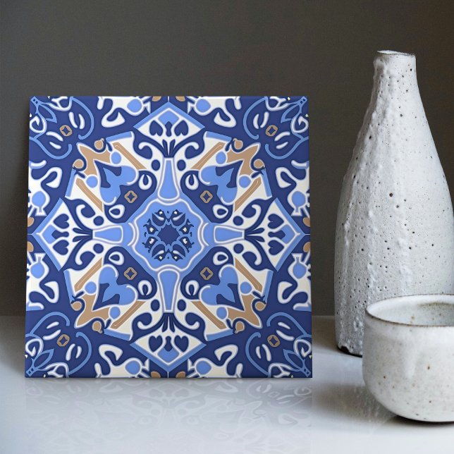 Cerâmica Decoração Azulejo Azul de Lisboa (Criador carregado)