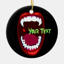 Dentes de Vampiro de Terror Ornamento Assustador