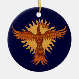 Cerâmica Design do ornamento da árvore de Natal do pássar