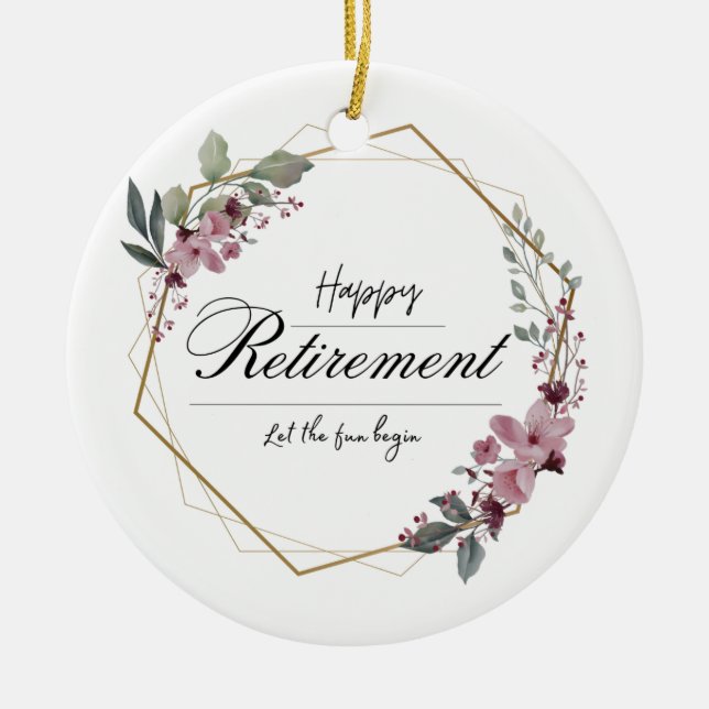Cerâmica Designs de Ornamento Personalizados para presente  (Frente)