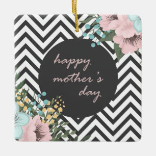 Cerâmica Dia de as mães Feliz Elegante  Ornamento