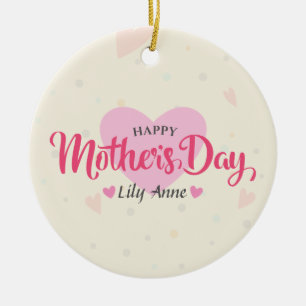 Cerâmica Dia de as mães Personalizado   Ornamento