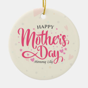 Cerâmica Dia de as mães Personalizado  Ornamento