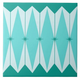 Cerâmica Diamantes & azulejo geométricos de Starbursts