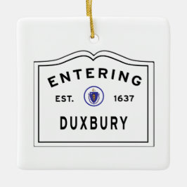 Cerâmica Duxbury MÃE entrando no ornamento cerâmico de sina