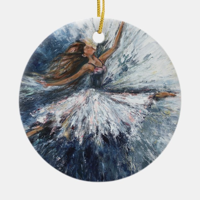 Cerâmica "Ela Salta" Ornamento de Arte (Frente)