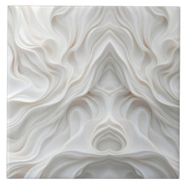 Cerâmica Elegante de Azulejo cerâmico de onda branca minima