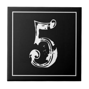 Cerâmica Endereço de rua Vintage e azulejo do número de c