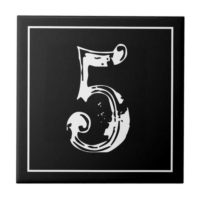 Cerâmica Endereço de rua Vintage e azulejo do número de cas (Frente)