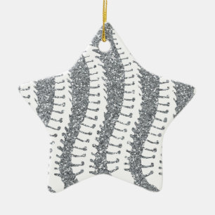 Cerâmica Espinhas e de brilho do FALSO ornamento da estrela