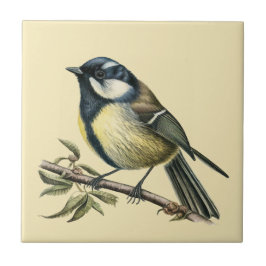 Cerâmica Estilo Natureza Tit de Carvão Azulejo cerâmico
