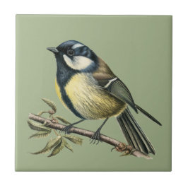 Cerâmica Estilo Natureza Tit de Carvão Azulejo cerâmico