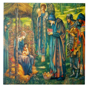 Cerâmica Estrela do azulejo Trivet de Bethlehem ou da caixa