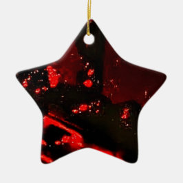 Cerâmica Estrela escura ornamento abstrato feito de plástic