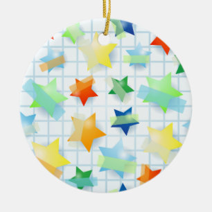 Cerâmica Estrelas de papel, ornamento