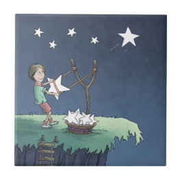 Cerâmica Estrelas fotografadas - Criar Deseja Azulejo de Ce