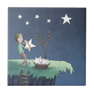 Cerâmica Estrelas fotografadas - Criar Deseja Azulejo de Ce
