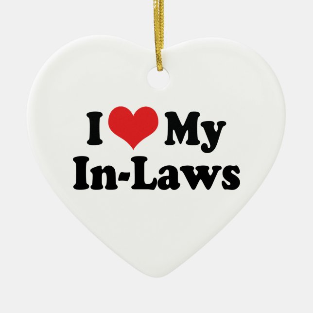 Cerâmica Eu Amo Meu Ornamento De Leis (Frente)