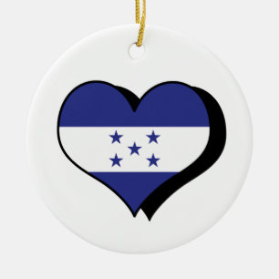 Cerâmica Eu Amo Ornamento de Honduras