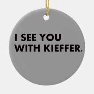 Cerâmica Eu ver o com ornamento de Kieffer