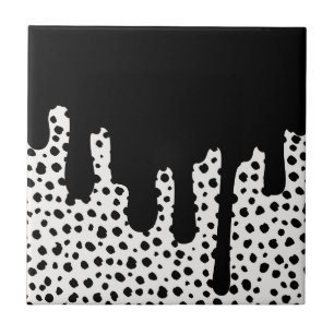 Cerâmica Expressão a negrito em tinta preta - Azulejo de ce