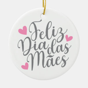 Cerâmica Feliz Dia de as mães Dia Das Mães  Ornamento