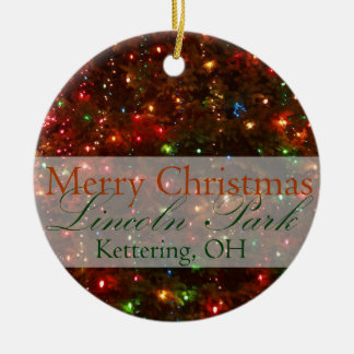 Cerâmica Feliz Natal de Kettering, ornamento de Ohio 2015