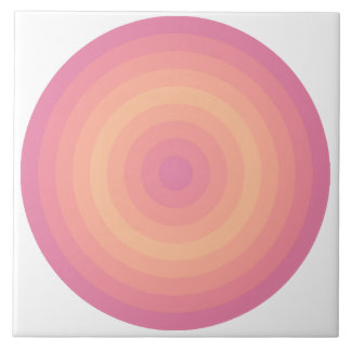 Cerâmica Felpudo rosa Aurora Círculos de pêssego Azulejo Ce