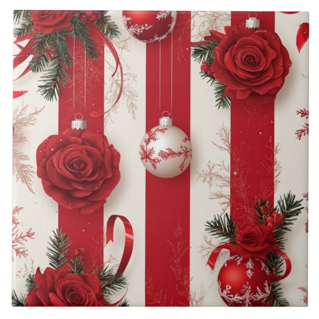 Cerâmica Feriados de hortelã-pimenta Azulejo cerâmico (Frente)