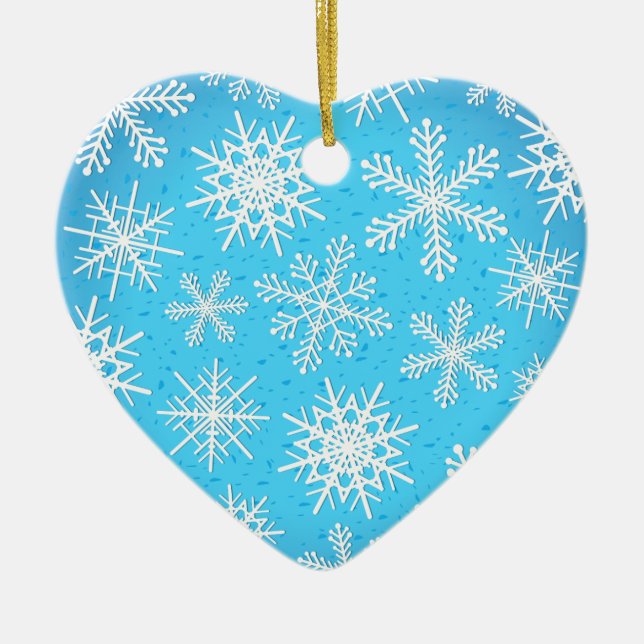 Cerâmica Flocos de neve, ornamento (Frente)