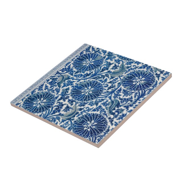Cerâmica Flor de Padrão Chinês Bonito com Azulejo cerâmico (Lateral)