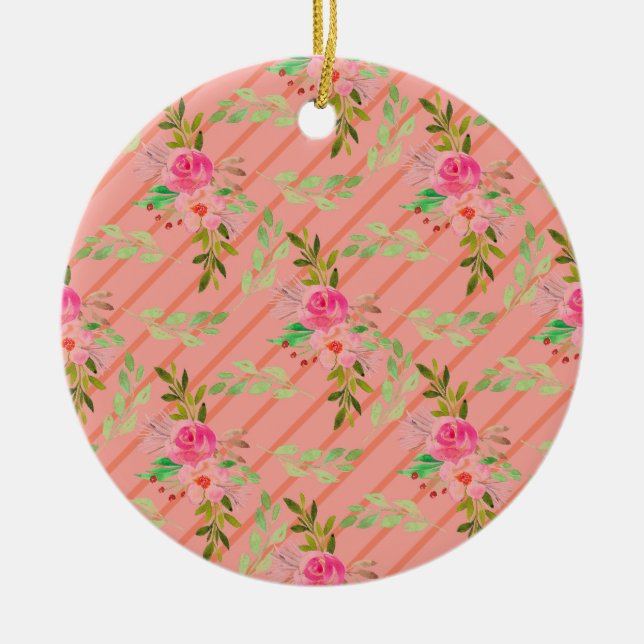 Cerâmica Flores E Folhas De Ornamento Cerâmico (Frente)