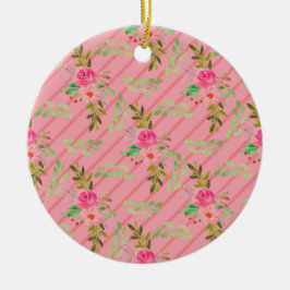 Cerâmica Flores E Folhas De Ornamento Cerâmico