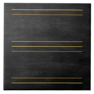 Cerâmica Folha de Ouro Stripes de carvão negro Azulejo cerâ