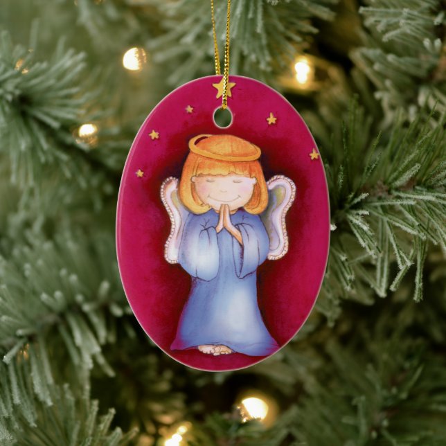 Cerâmica Foto do próprio ornamento vermelho de natal de Bab (Árvore)