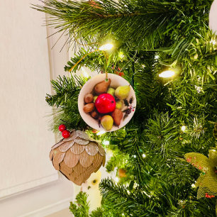 Cerâmica frutas de inverno - Ornamento cerâmico